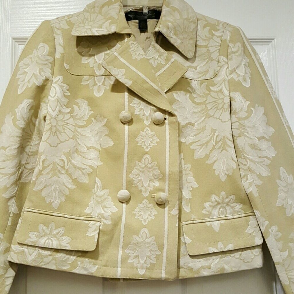 Apostrophe sage & cream jacket - Picture 2 of 5